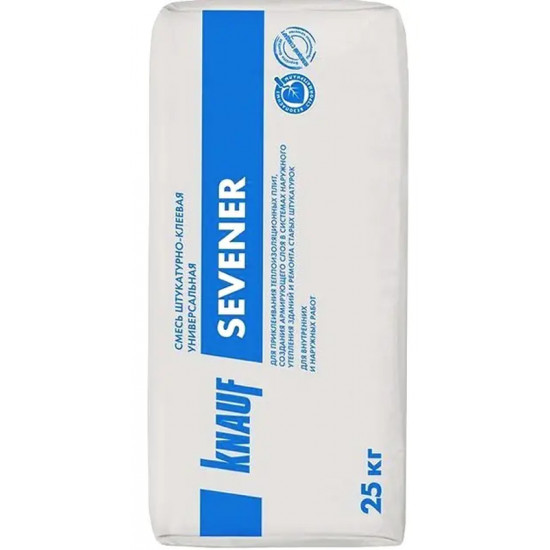 Штукатурно-клеевая смесь KNAUF Sevener. РФ. 25 кг.