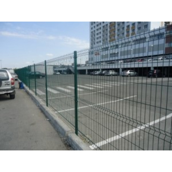 Забор металлический 3Д Ф3/4мм панель 2030х2500мм зеленый 6005 4Р