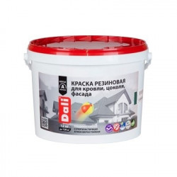 Краска фасадная DALI 12кг Резиновая черный (44) 12,45кг