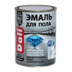 Эмаль для пола DALI  уретан-алкидная RAL 3009 красно-коричневый 0,8л (6)