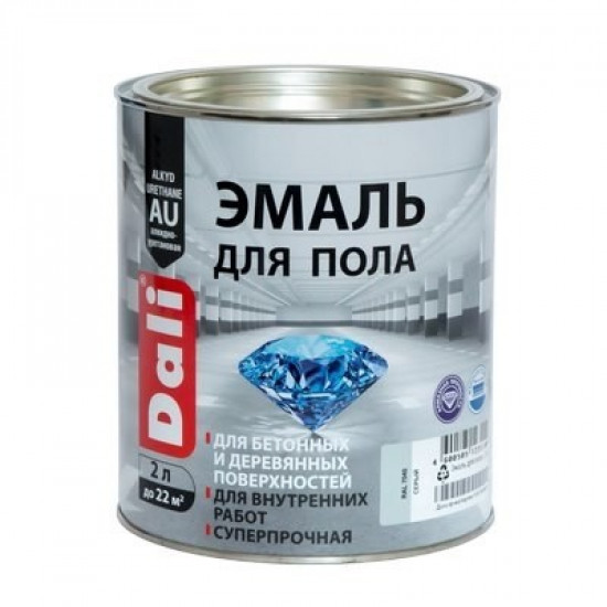 Эмаль для пола DALI  уретан-алкидная RAL 7032 бежевый 2л (6)
