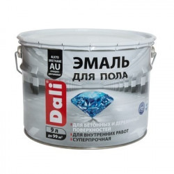 Эмаль для пола DALI  уретан-алкидная RAL 7040 cерый 9л (6)