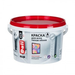 Краска DALI водно-дисперсионные для обоев 2,5л А белая