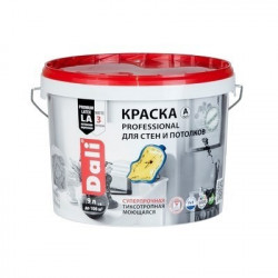 Краска DALI Professional для стен и потолков 9л С (бесцв) ВДАК