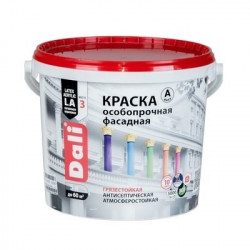 Краска DALI особопрочная фасадная 5л белая С бесцветный