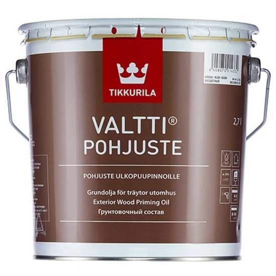 Тиккурила  Valtti Pohjuste 2,7л грунтовочный состав для древесины