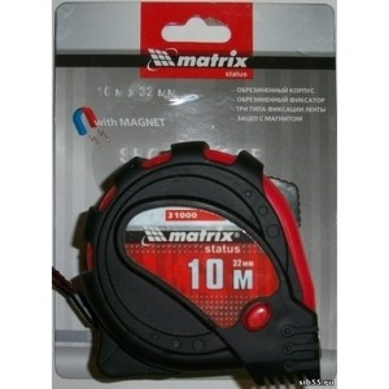 Рулетка Matrix 10м х 25мм 31061