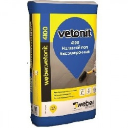 Наливной пол weber vetonit 4100 высокопрочный 20кг