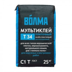 Плиточный клей Волма Мультиклей 25кг Т34